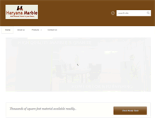 Tablet Screenshot of haryanamarble.com